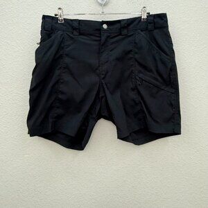 Duluth Trading Co Dry On The Fly Black 7" Nylon Shorts 46707A Womens size 16
